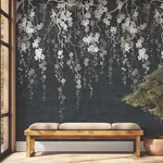 Ronald Redding Sakura Blooms - Black Wallpaper | Buy Online Ronald Redding Sakura Blooms wallpaper, color Black, SKU ZA8058M