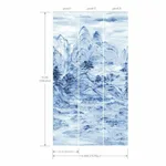 Ronald Redding Misty Mountain - Blue Wallpaper | Buy Online Ronald Redding Misty Mountain wallpaper, color Blue, SKU AF6598M