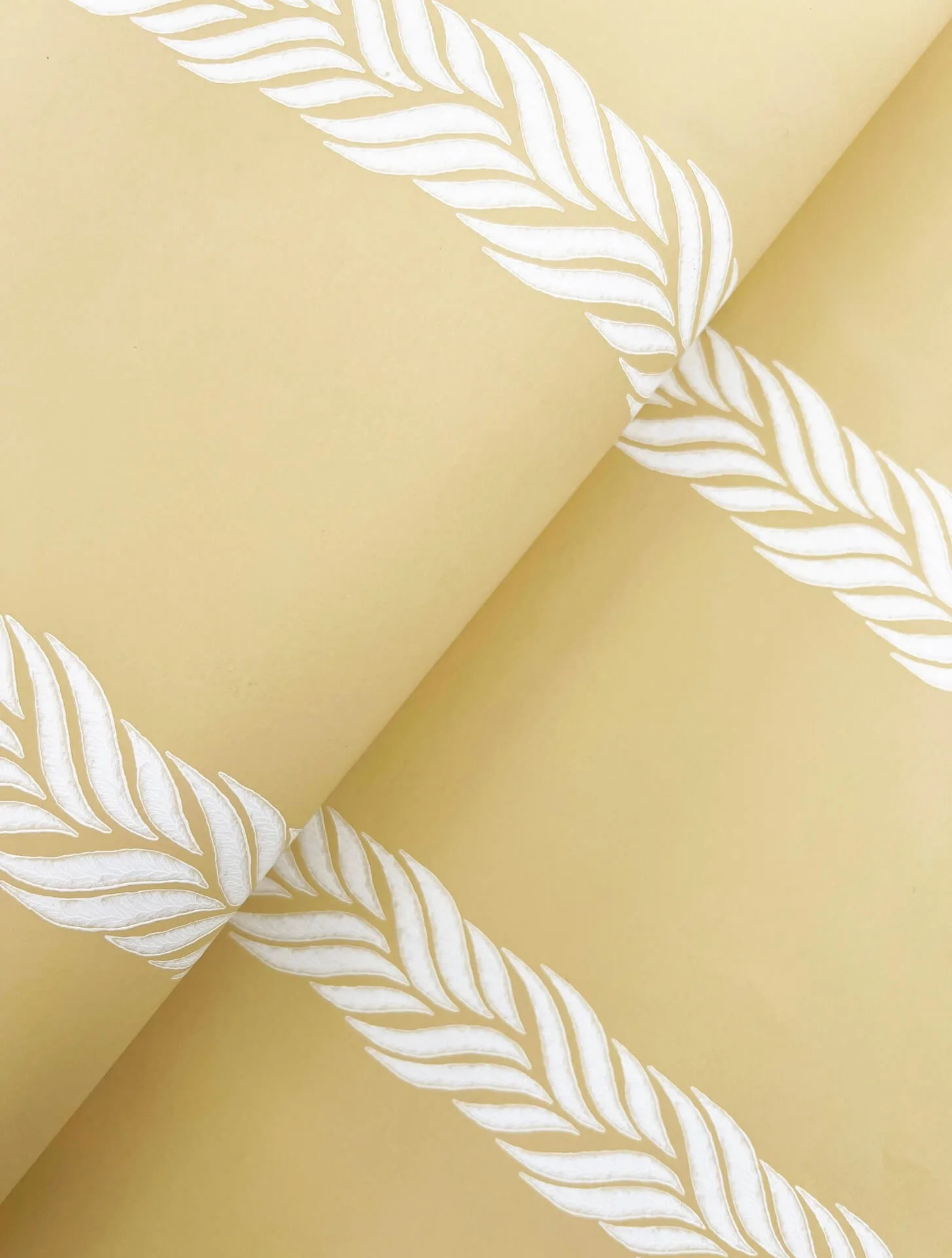 Ronald Redding Braided Stripe - Yellow Wallpaper | Buy Online Ronald Redding Braided Stripe wallpaper, color Yellow, SKU GT4543