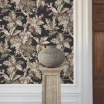 Ronald Redding Briarwood wallpaper, color Black, SKU GT4521