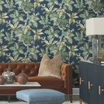 Ronald Redding Briarwood - Navy Wallpaper | Buy Online Ronald Redding Briarwood wallpaper, color Navy, SKU GT4523