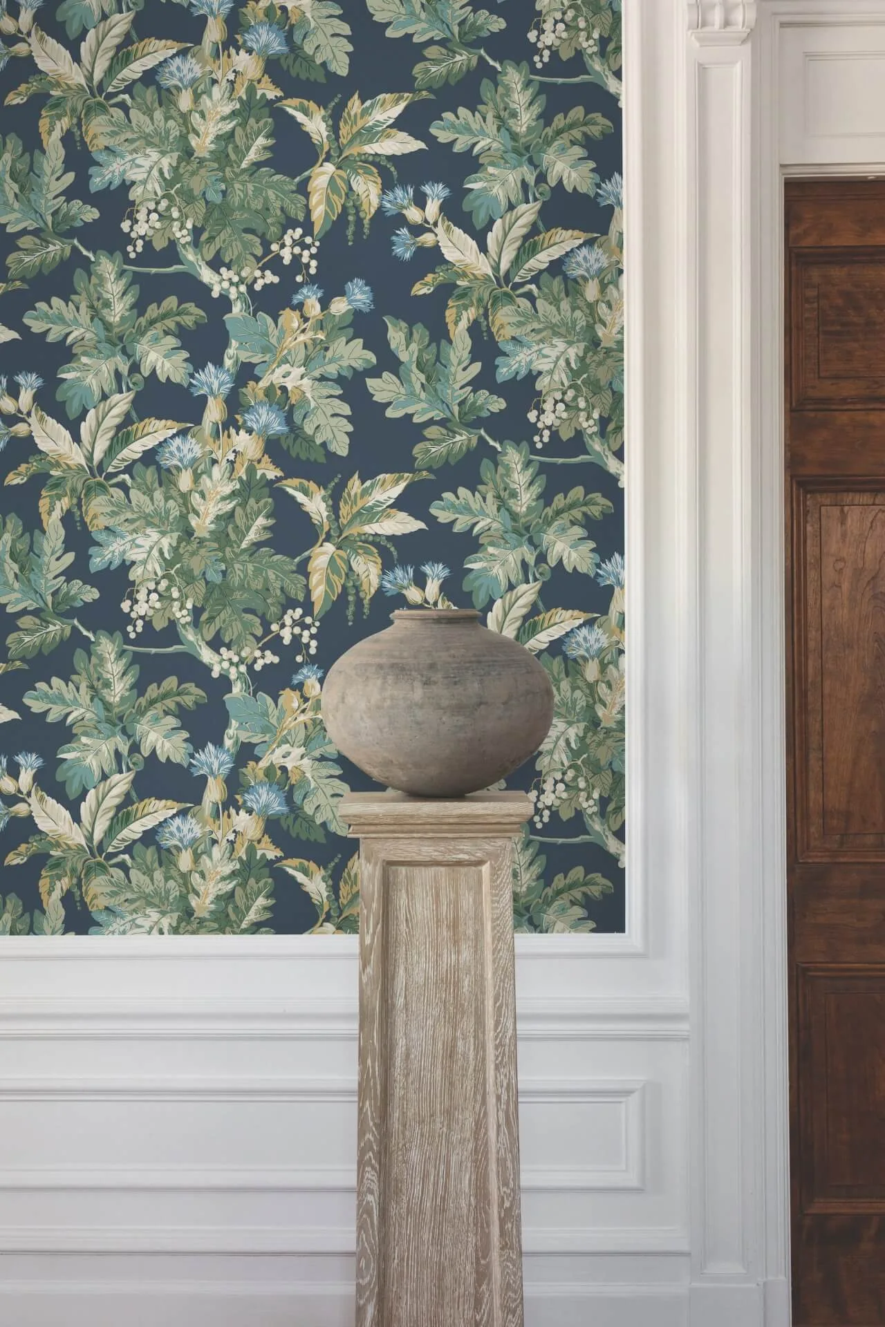 Ronald Redding Briarwood - Navy Wallpaper | Buy Online Ronald Redding Briarwood wallpaper, color Navy, SKU GT4523
