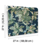Ronald Redding Briarwood - Navy Wallpaper | Buy Online Ronald Redding Briarwood wallpaper, color Navy, SKU GT4523