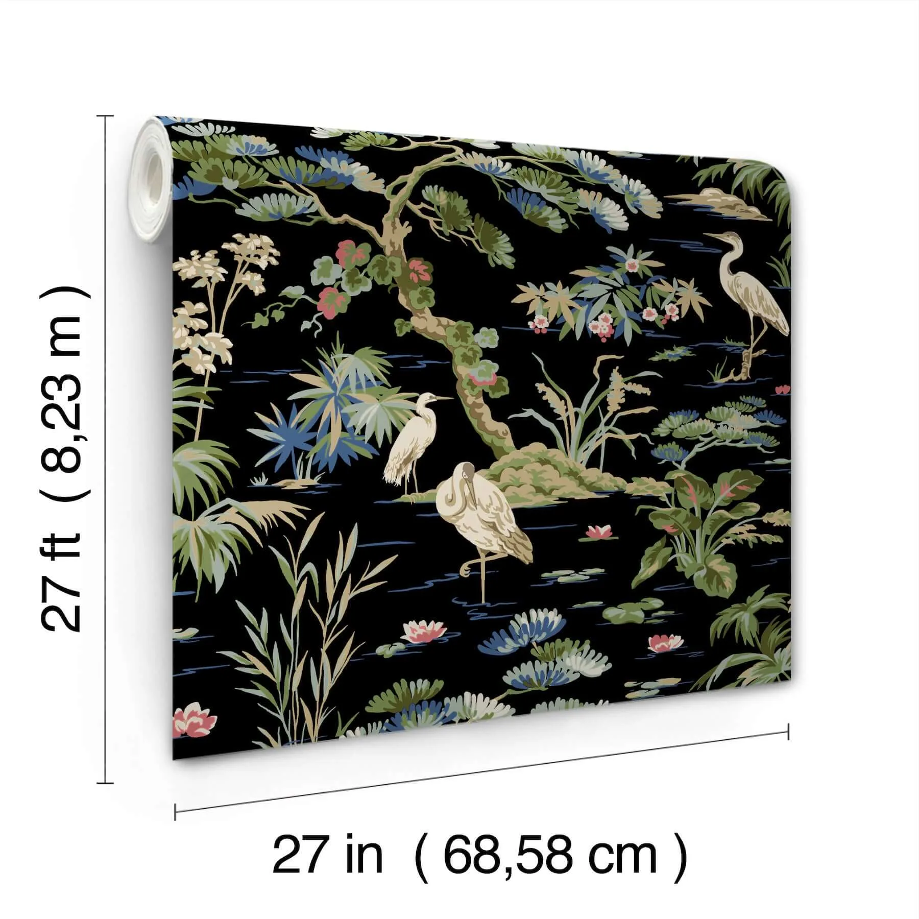 Ronald Redding Bridgewater - Black Wallpaper | Buy Online Ronald Redding Bridgewater wallpaper, color Black, SKU GT4535