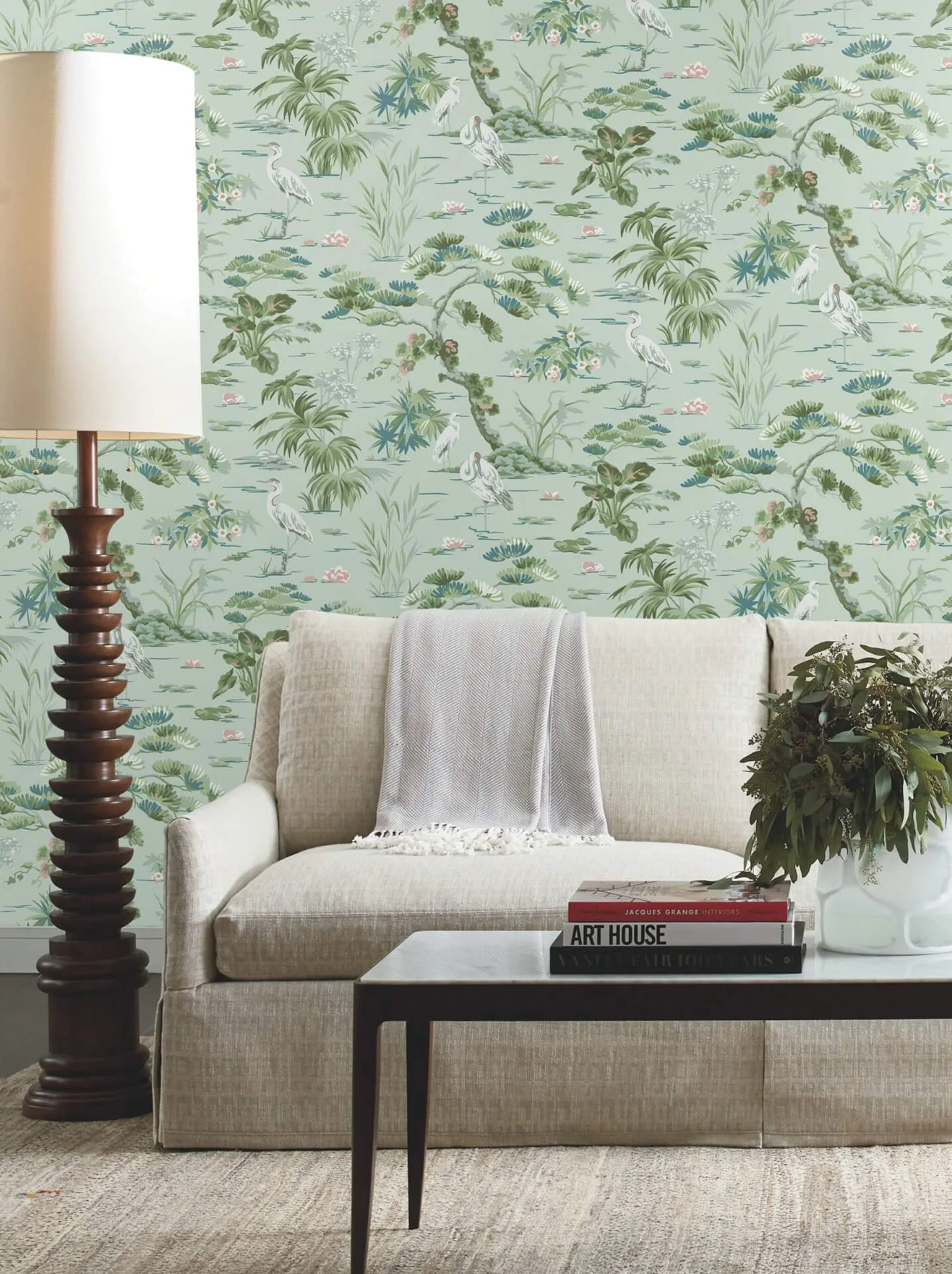 Ronald Redding Bridgewater wallpaper, color Mint, SKU GT4534