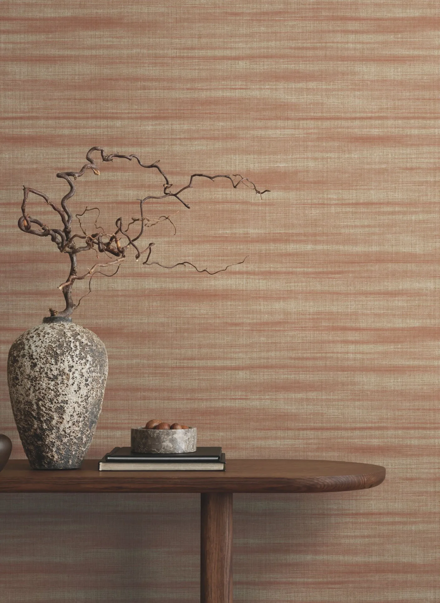 Ronald Redding Brushed Linen - Brick Wallpaper | Buy Online Ronald Redding Brushed Linen wallpaper, color Brick, SKU GT4565