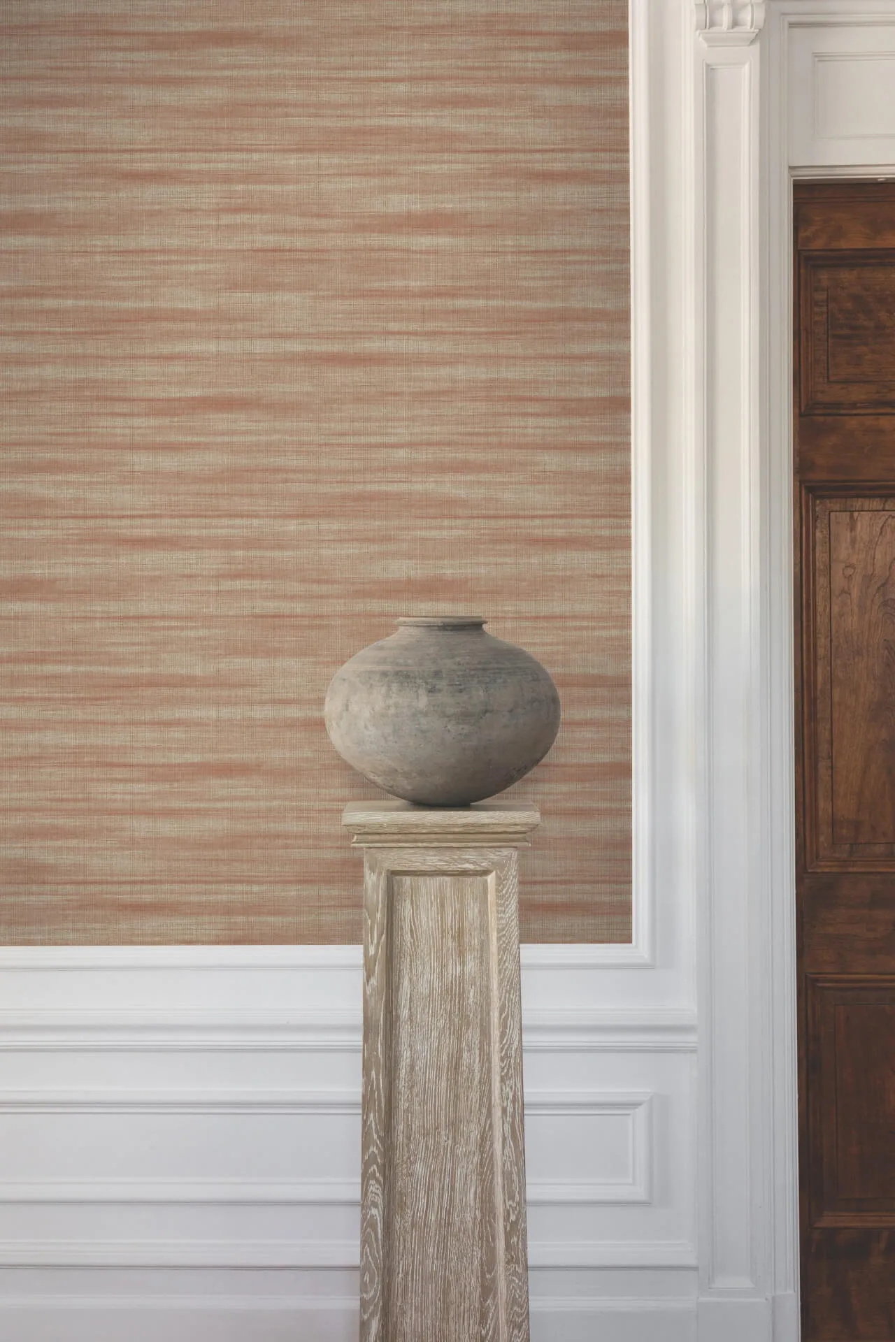 Ronald Redding Brushed Linen - Brick Wallpaper | Buy Online Ronald Redding Brushed Linen wallpaper, color Brick, SKU GT4565