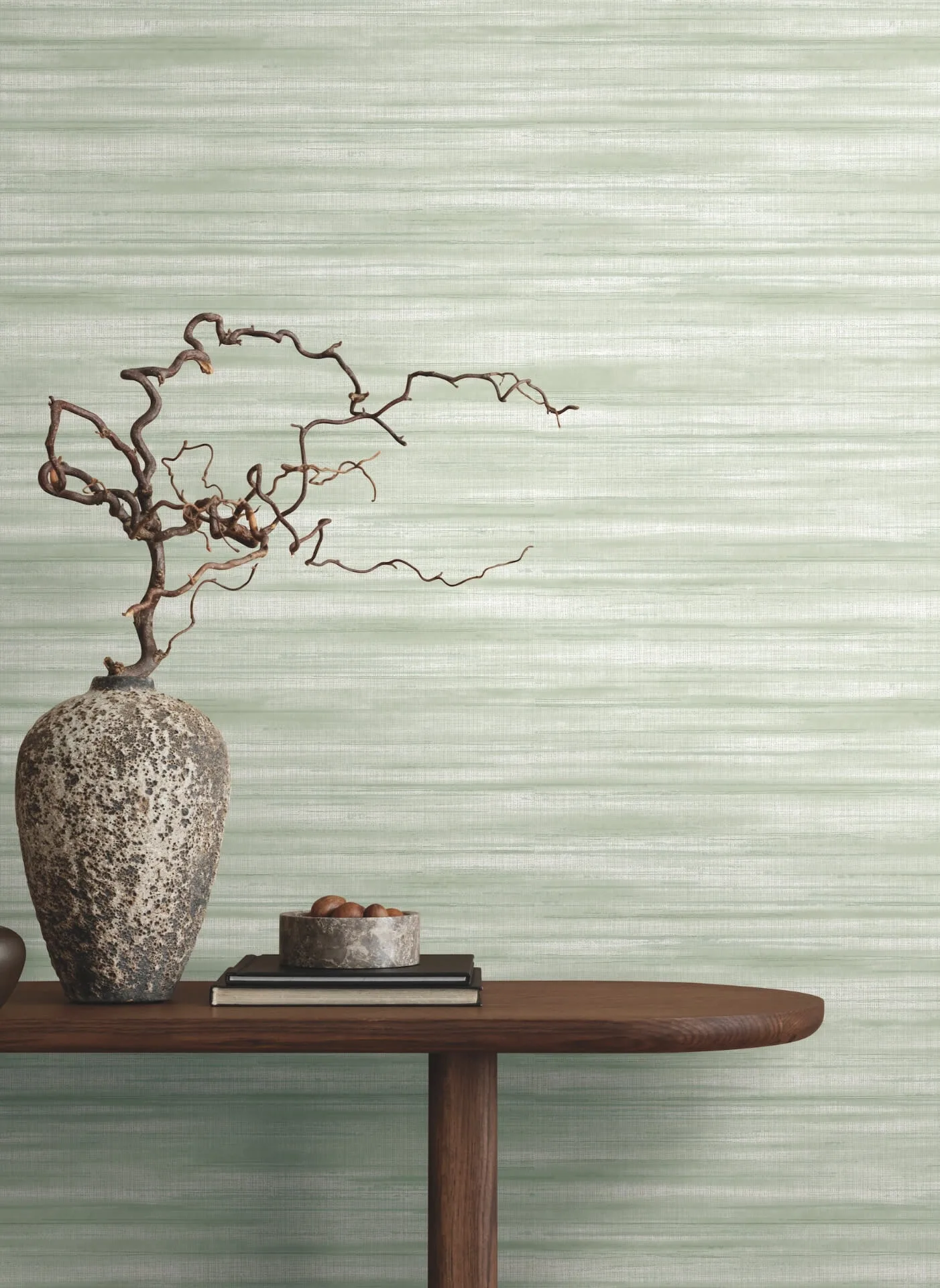 Ronald Redding Brushed Linen - Green Wallpaper | Buy Online Ronald Redding Brushed Linen wallpaper, color Green, SKU GT4561