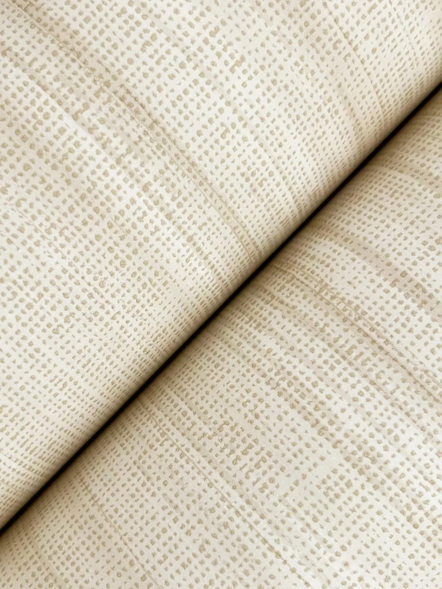 Ronald Redding Brushed Linen wallpaper, color Ivory, SKU GT4562