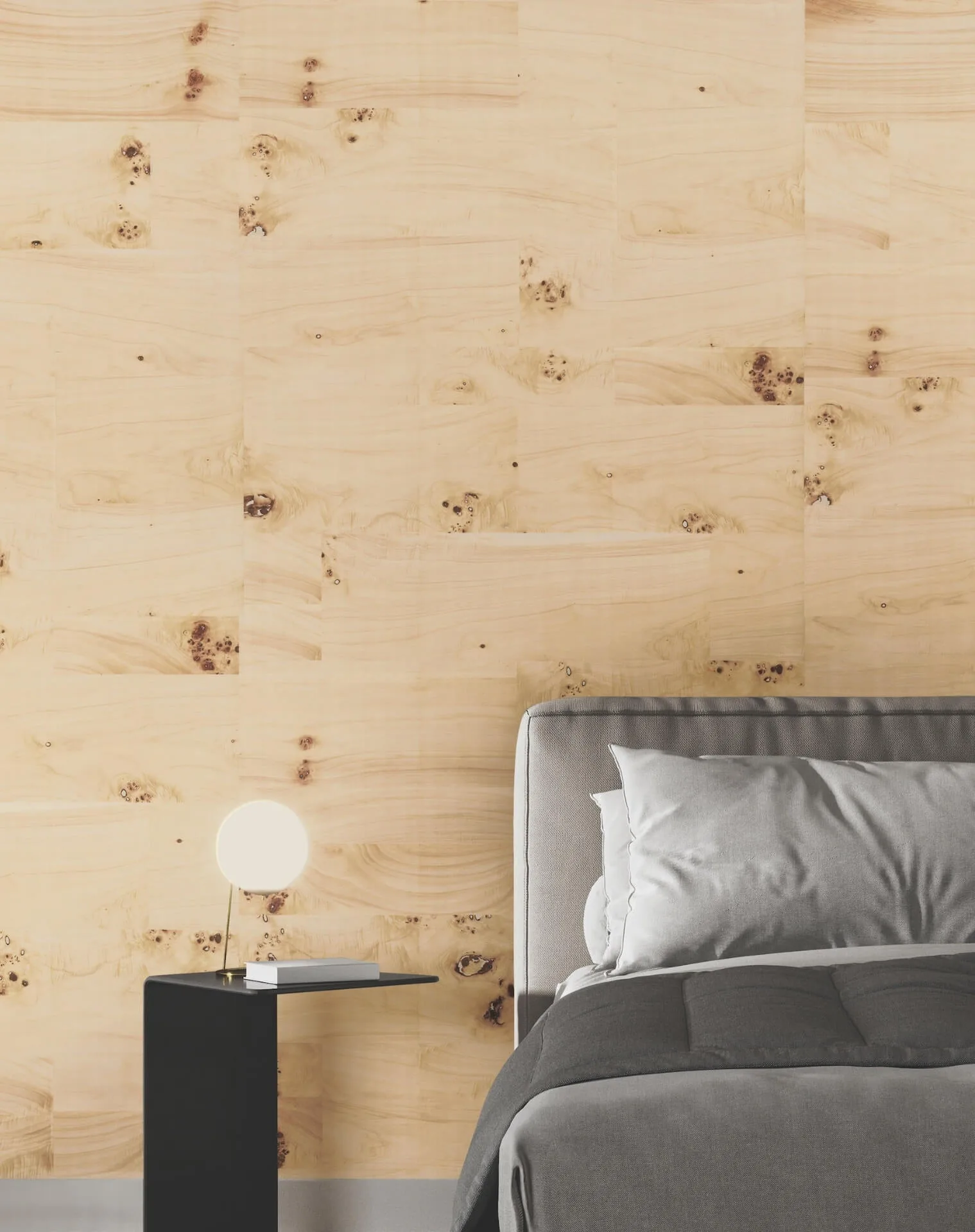 Ronald Redding Burlwood wallpaper, color Natural, SKU GV0266
