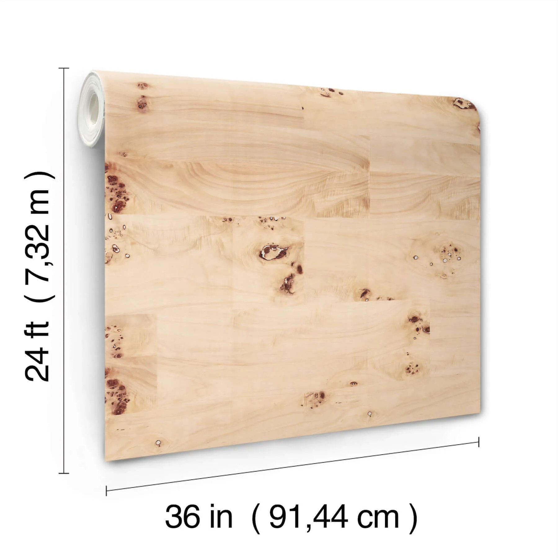 Ronald Redding Burlwood - Natural Wallpaper | Buy Online Ronald Redding Burlwood wallpaper, color Natural, SKU GV0266