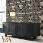 Ronald Redding Butterfly Garden - Black Metallic Wallpaper | Buy Online Ronald Redding Butterfly Garden wallpaper, color Black Metallic, SKU AC9162