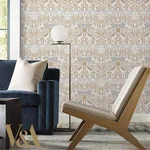 Ronald Redding Butterfly Garden - White Wallpaper | Buy Online Ronald Redding Butterfly Garden wallpaper, color White, SKU AC9163