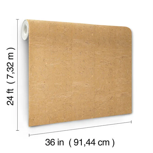 Ronald Redding Caldera Cork wallpaper, color Antique Gold, SKU GRL88374