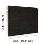 Ronald Redding Caldera Cork wallpaper, color Black, SKU GRL88370