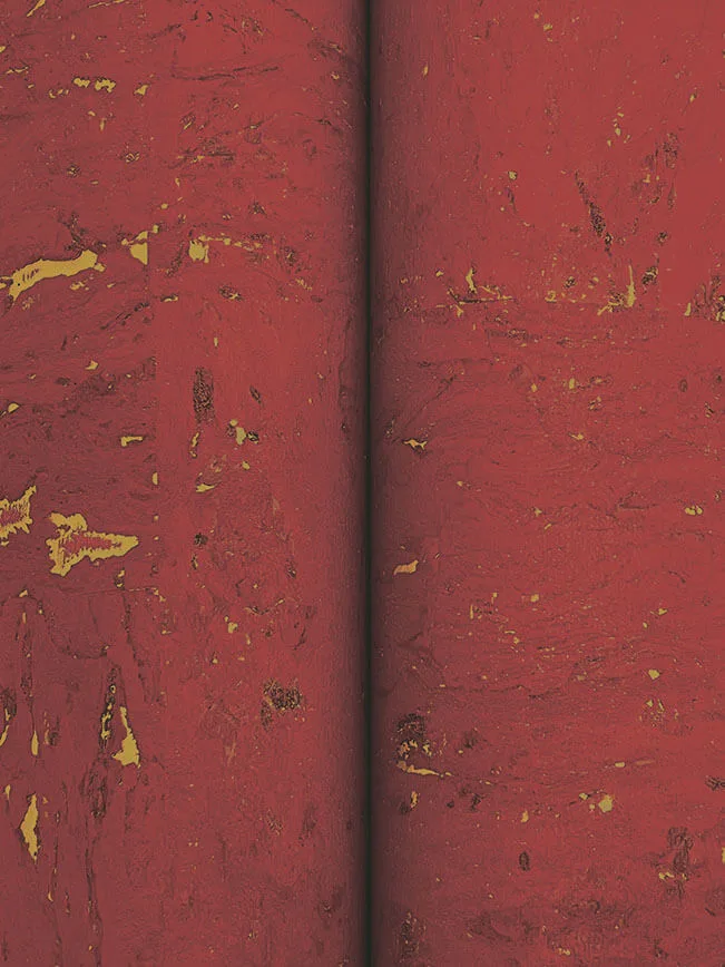 Ronald Redding Caldera Cork - Crimson Wallpaper | Buy Online Ronald Redding Caldera Cork wallpaper, color Crimson, SKU GRL88373
