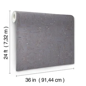 Ronald Redding Caldera Cork wallpaper, color Haze, SKU GRL88476