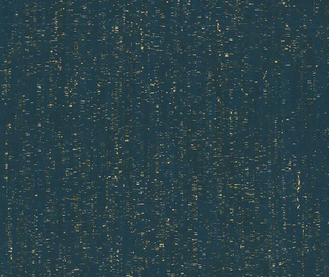 Ronald Redding Caldera Cork wallpaper, color Navy / Gold, SKU YGL7008