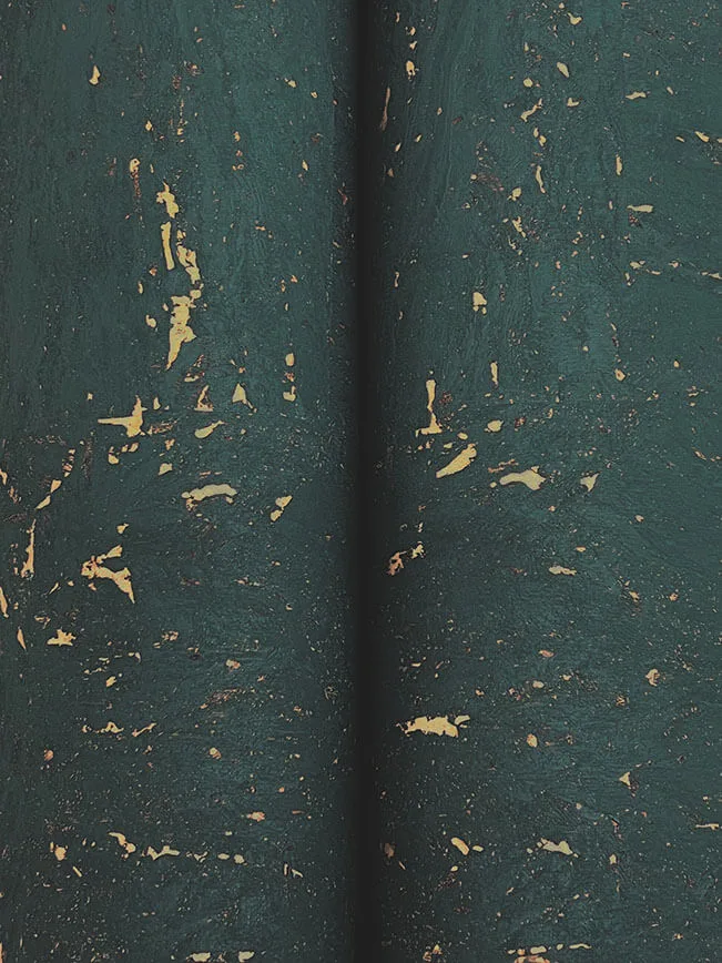Ronald Redding Caldera Cork wallpaper, color Teal, SKU GRL88372