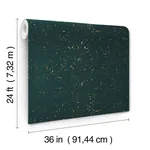 Ronald Redding Caldera Cork wallpaper, color Teal, SKU GRL88372