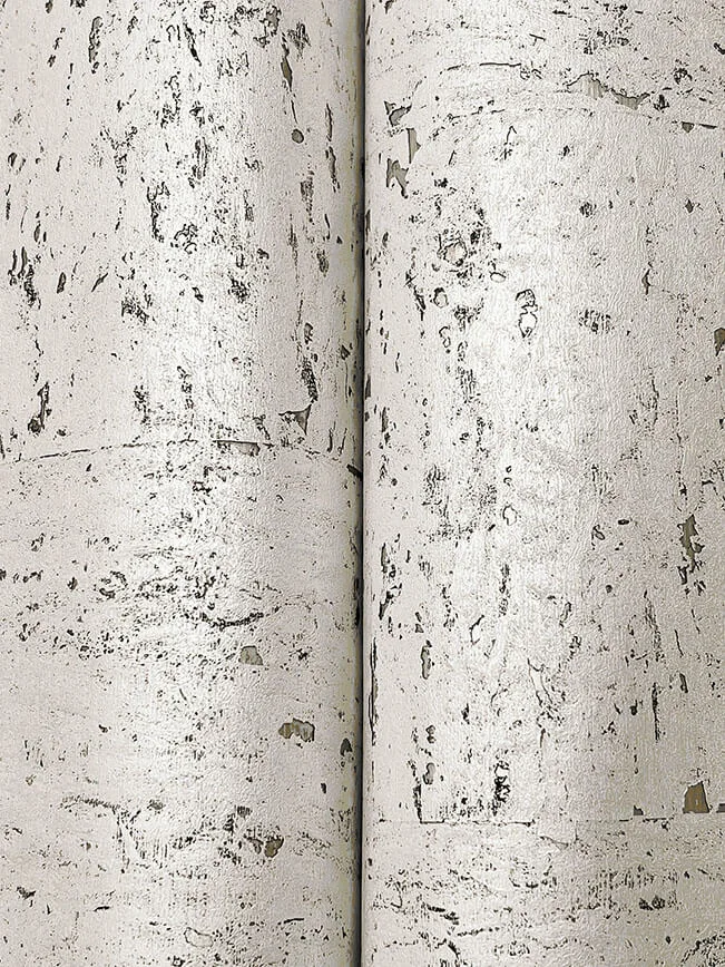 Ronald Redding Caldera Cork - White Pearl Wallpaper | Buy Online Ronald Redding Caldera Cork wallpaper, color White Pearl, SKU GRL89190