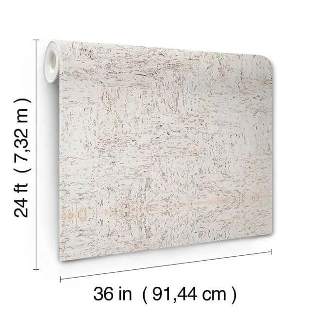 Ronald Redding Caldera Cork - White Pearl Wallpaper | Buy Online Ronald Redding Caldera Cork wallpaper, color White Pearl, SKU GRL89190