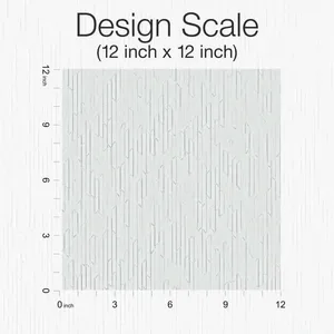 Ronald Redding Calliope wallpaper, color Optic White, SKU RRD7612N