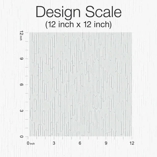 Ronald Redding Calliope wallpaper, color Optic White, SKU RRD7612N