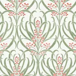 Ronald Redding Calluna - White & Berry Metallic Wallpaper | Buy Online Ronald Redding Calluna wallpaper, color White & Berry Metallic, SKU AC9141
