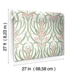 Ronald Redding Calluna - White & Berry Metallic Wallpaper | Buy Online Ronald Redding Calluna wallpaper, color White & Berry Metallic, SKU AC9141