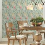 Ronald Redding Canterbury Bells - Sage Wallpaper | Buy Online Ronald Redding Canterbury Bells wallpaper, color Sage, SKU AC9202