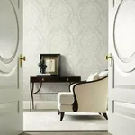Ronald Redding Charleston Damask - Cream Wallpaper | Buy Online Ronald Redding Charleston Damask wallpaper, color Cream, SKU KT2214