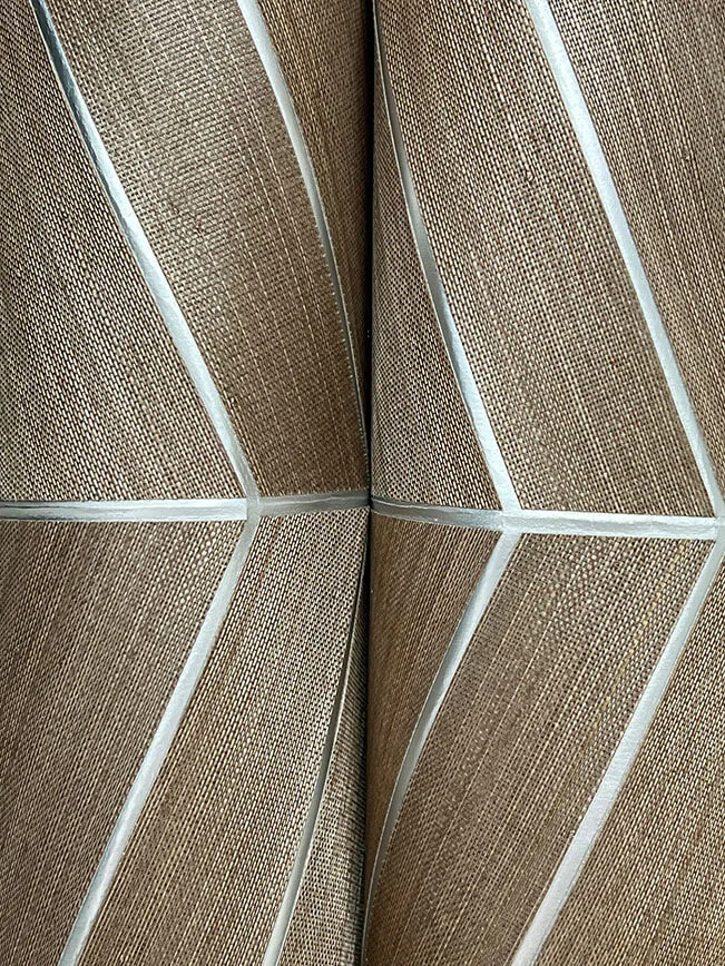 Ronald Redding Chevron Abaca - Cinnamon Wallpaper | Buy Online Ronald Redding Chevron Abaca wallpaper, color Cinnamon, SKU YGL7024