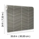 Ronald Redding Chevron Abaca - Portabella Wallpaper | Buy Online Ronald Redding Chevron Abaca wallpaper, color Portabella, SKU YGL7035