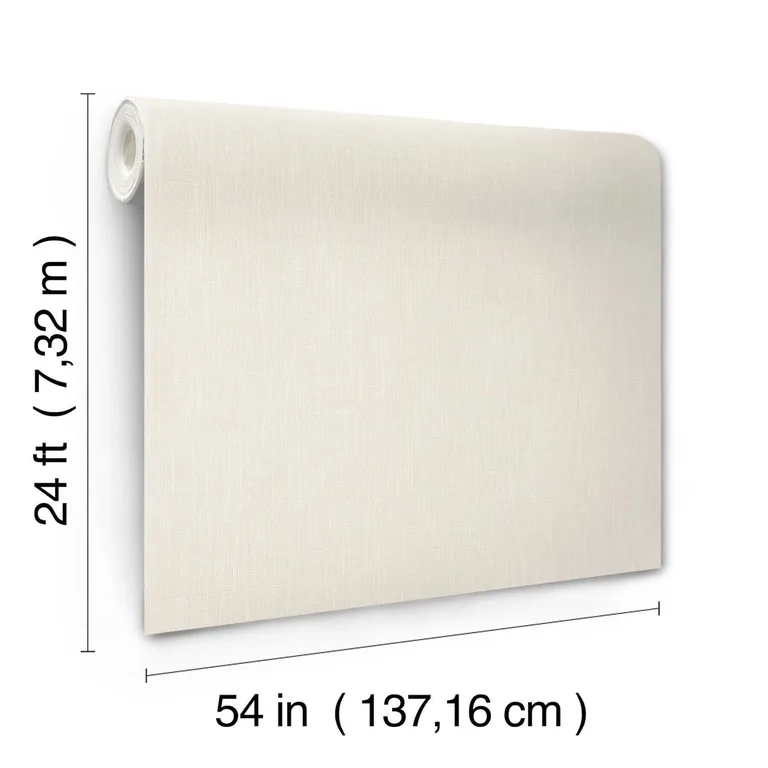 Ronald Redding Classic Linen wallpaper, color White, SKU GV0228
