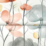 Ronald Redding Cotswolds Poppies - Coral Wallpaper | Buy Online Ronald Redding Cotswolds Poppies wallpaper, color Coral, SKU VR1537