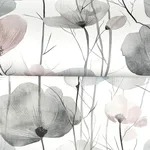 Ronald Redding Cotswolds Poppies - Grey Wallpaper | Buy Online Ronald Redding Cotswolds Poppies wallpaper, color Grey, SKU VR1534