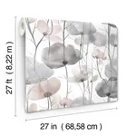 Ronald Redding Cotswolds Poppies - Grey Wallpaper | Buy Online Ronald Redding Cotswolds Poppies wallpaper, color Grey, SKU VR1534