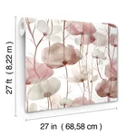 Ronald Redding Cotswolds Poppies wallpaper, color Red, SKU VR1536