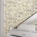 Ronald Redding Courtyard Botanical - Neutral Wallpaper | Buy Online Ronald Redding Courtyard Botanical wallpaper, color Neutral, SKU MX9655