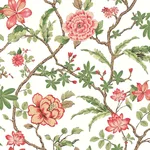 Ronald Redding Courtyard Botanical wallpaper, color Rose, SKU MX9651