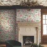 Ronald Redding Courtyard Botanical wallpaper, color Rose, SKU MX9651