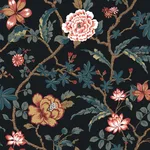 Ronald Redding Courtyard Botanical - Scarlet Wallpaper | Buy Online Ronald Redding Courtyard Botanical wallpaper, color Scarlet, SKU MX9656