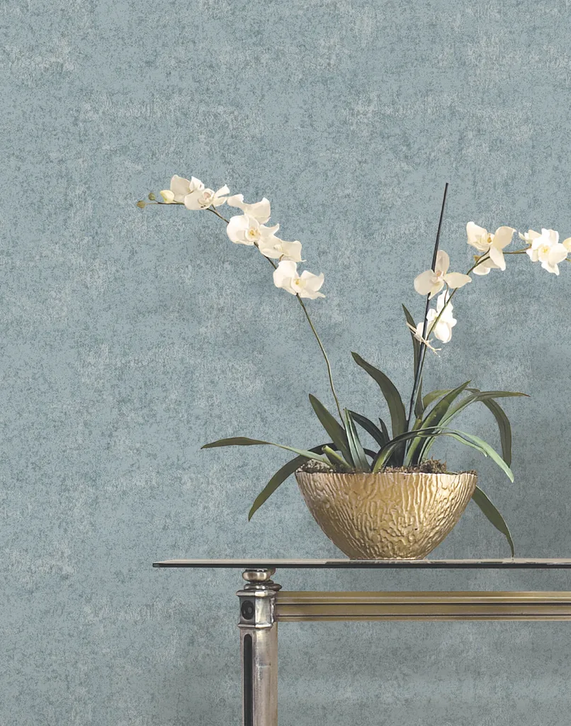 Ronald Redding Crystal Cloud wallpaper, color Denim, SKU VR1543