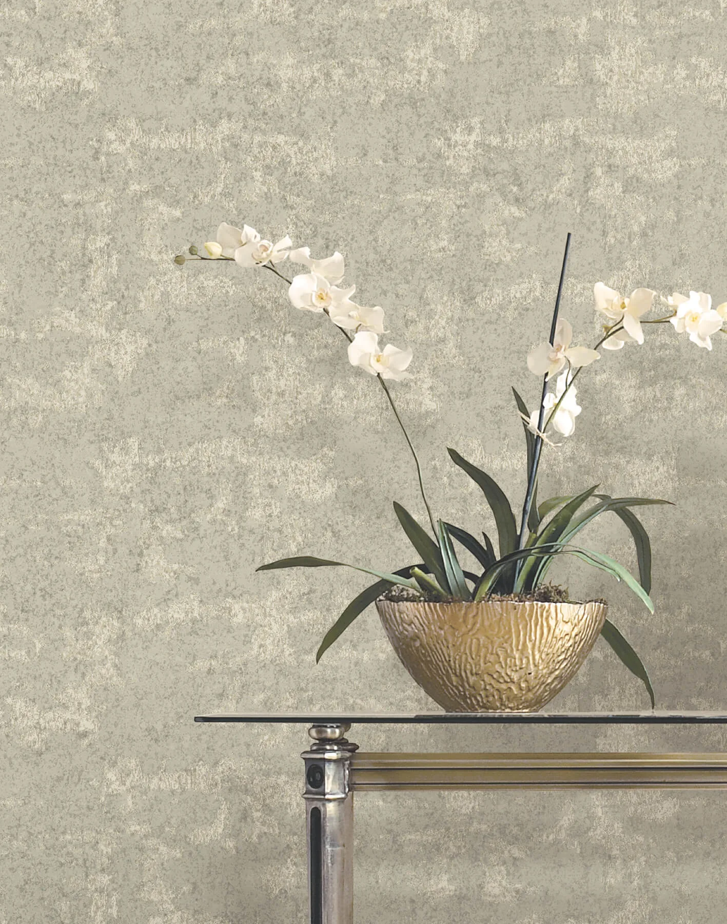 Ronald Redding Crystal Cloud wallpaper, color Taupe, SKU VR1542