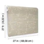 Ronald Redding Crystal Cloud wallpaper, color Taupe, SKU VR1542