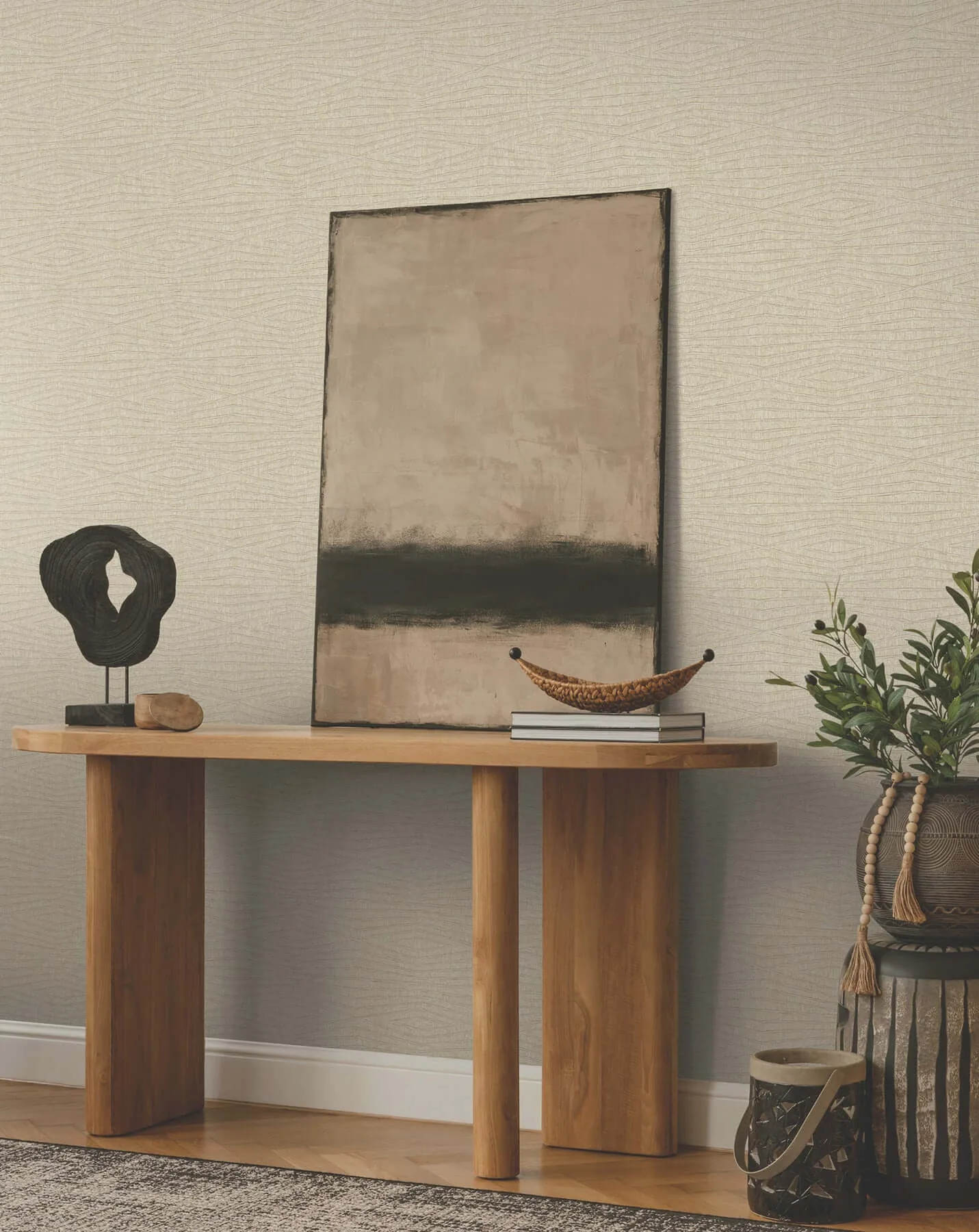 Ronald Redding Daystone wallpaper, color Beige, SKU ZA8011