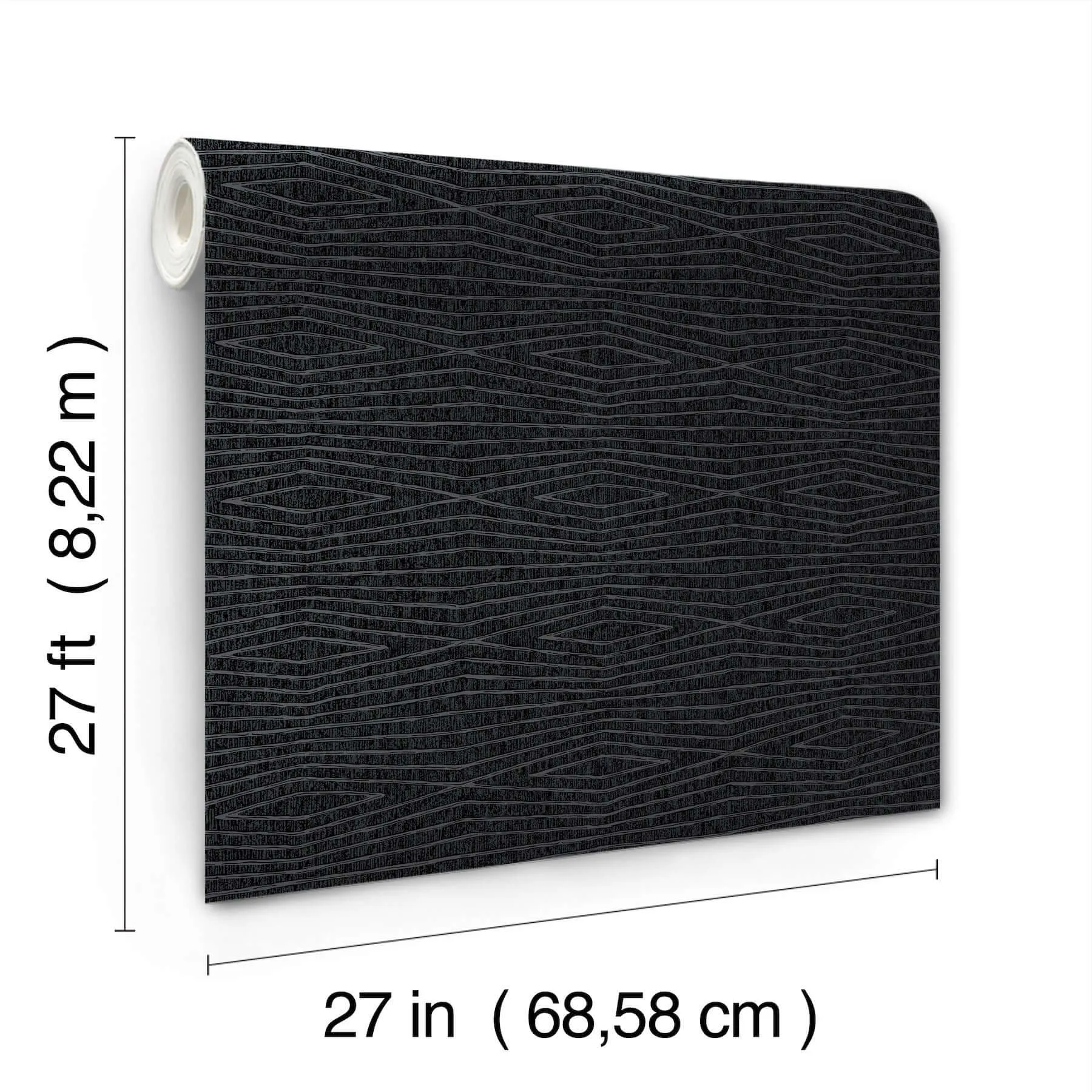 Ronald Redding Daystone wallpaper, color Black, SKU ZA8013