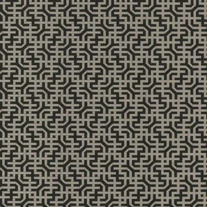 Ronald Redding Dynastic Lattice wallpaper, color Black, SKU 5801