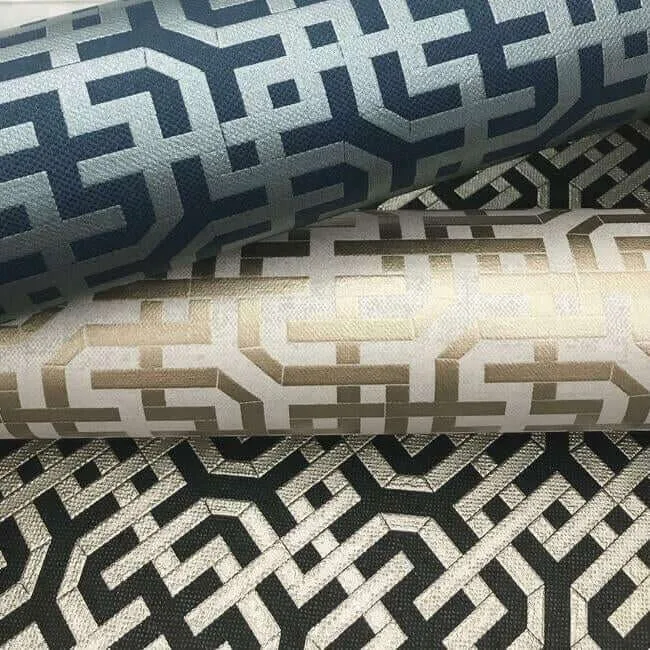 Ronald Redding Dynastic Lattice wallpaper, color Black, SKU 5801
